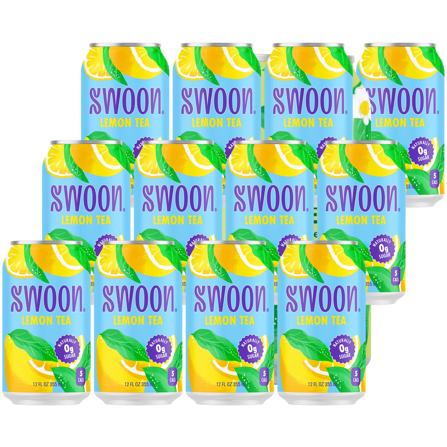 Swoon Zero Sugar Lemon Tea, Can, Case